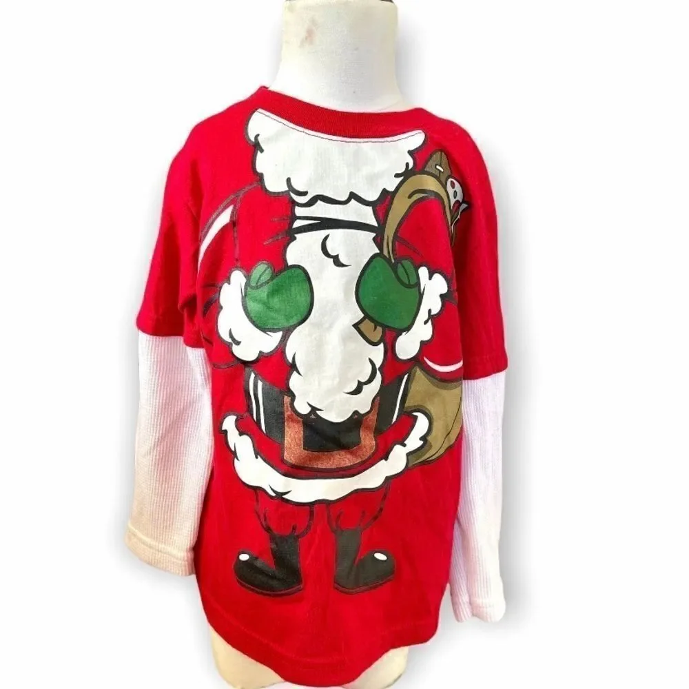 Unisex Toddler Santa Layered Look Shirt - Sz 3T
